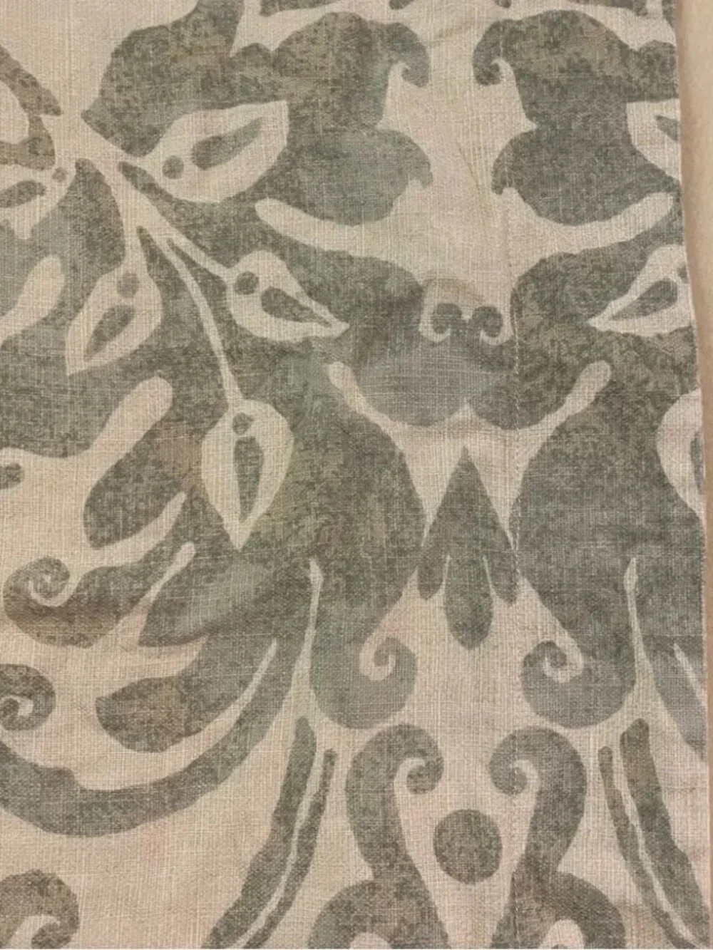 Restoration Hardware blue green Italian Fiore flora 100% cotton standard sham